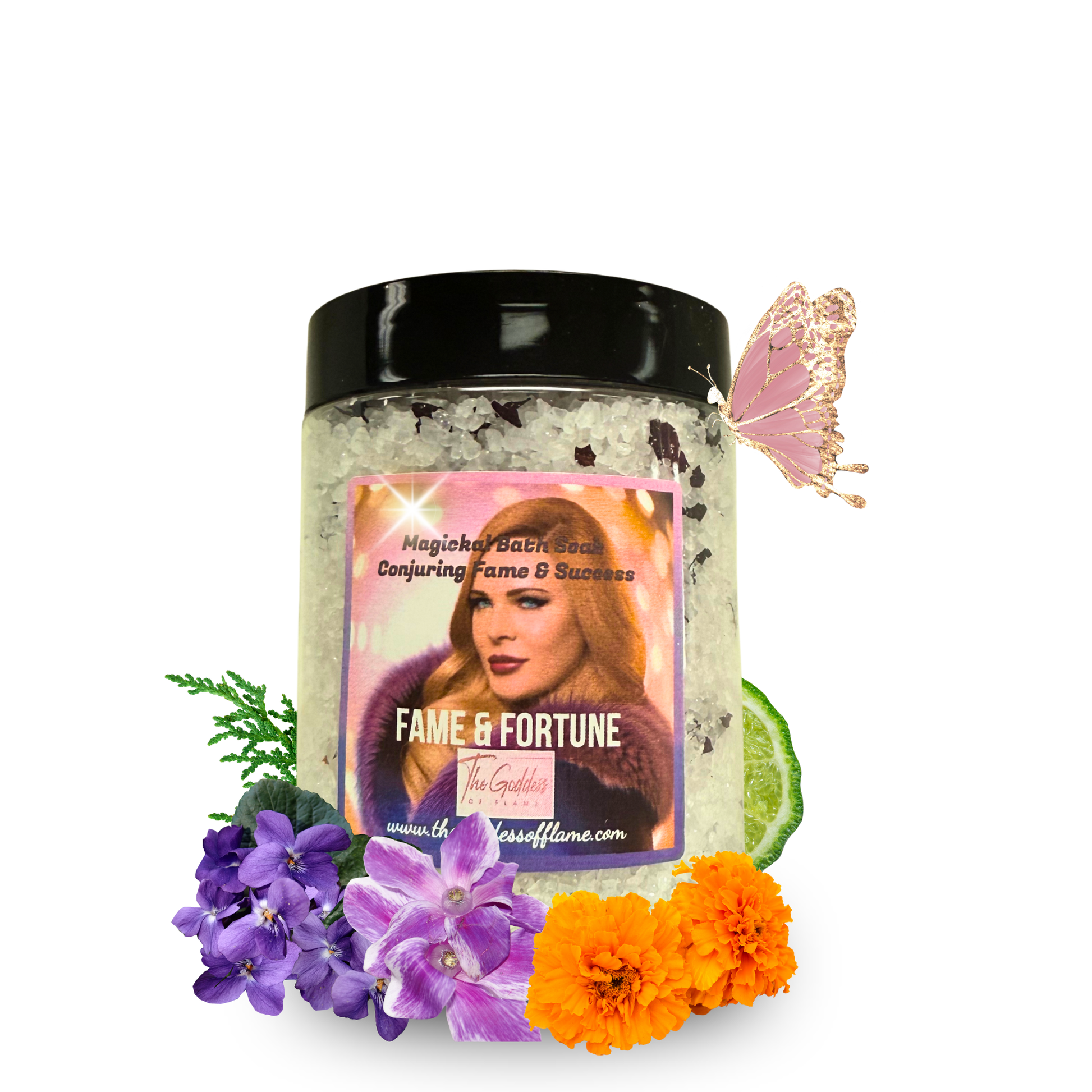 Fame & Fortune Bath Salt for abundance, wealth, and success rituals