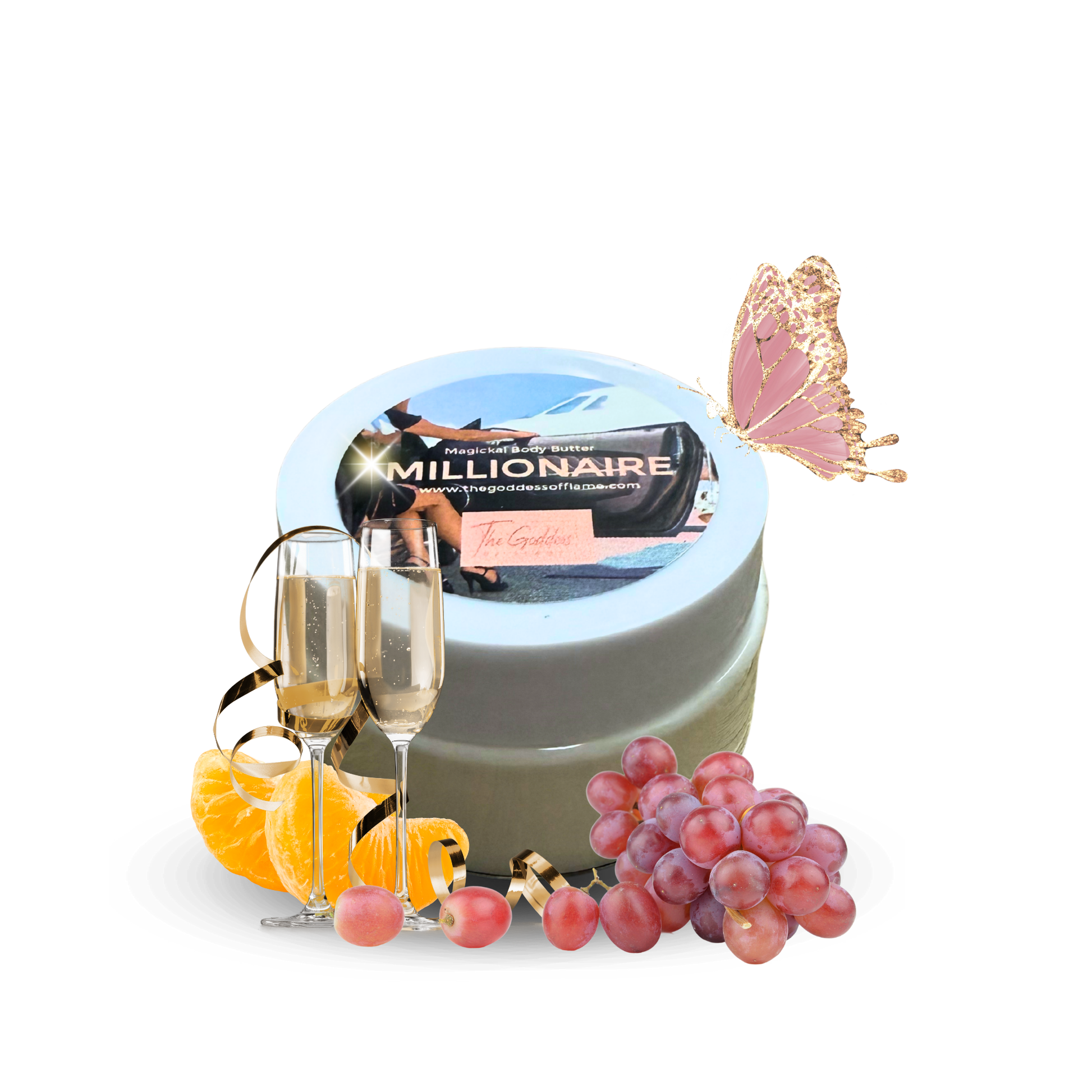 Millionaire Body Butter – wealth ritual skincare with crystal infusion