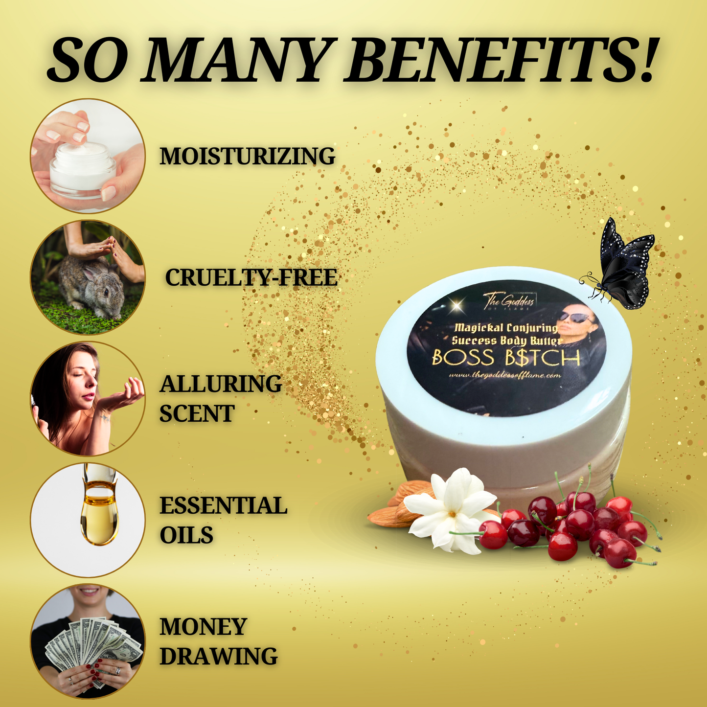 Boss B$tch Spiritual Body Butter - For Confidence, Success & Wealth