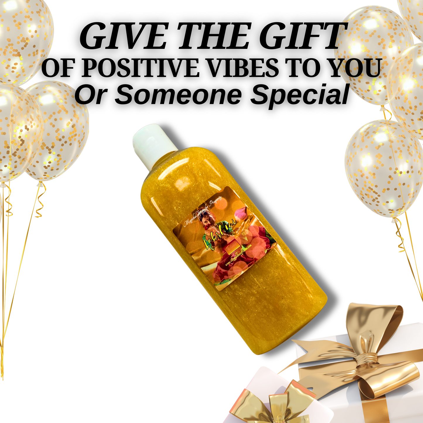 Lakshmi Hindu Goddess of Wealth Body Wash - For Abundance, Success & Wealth