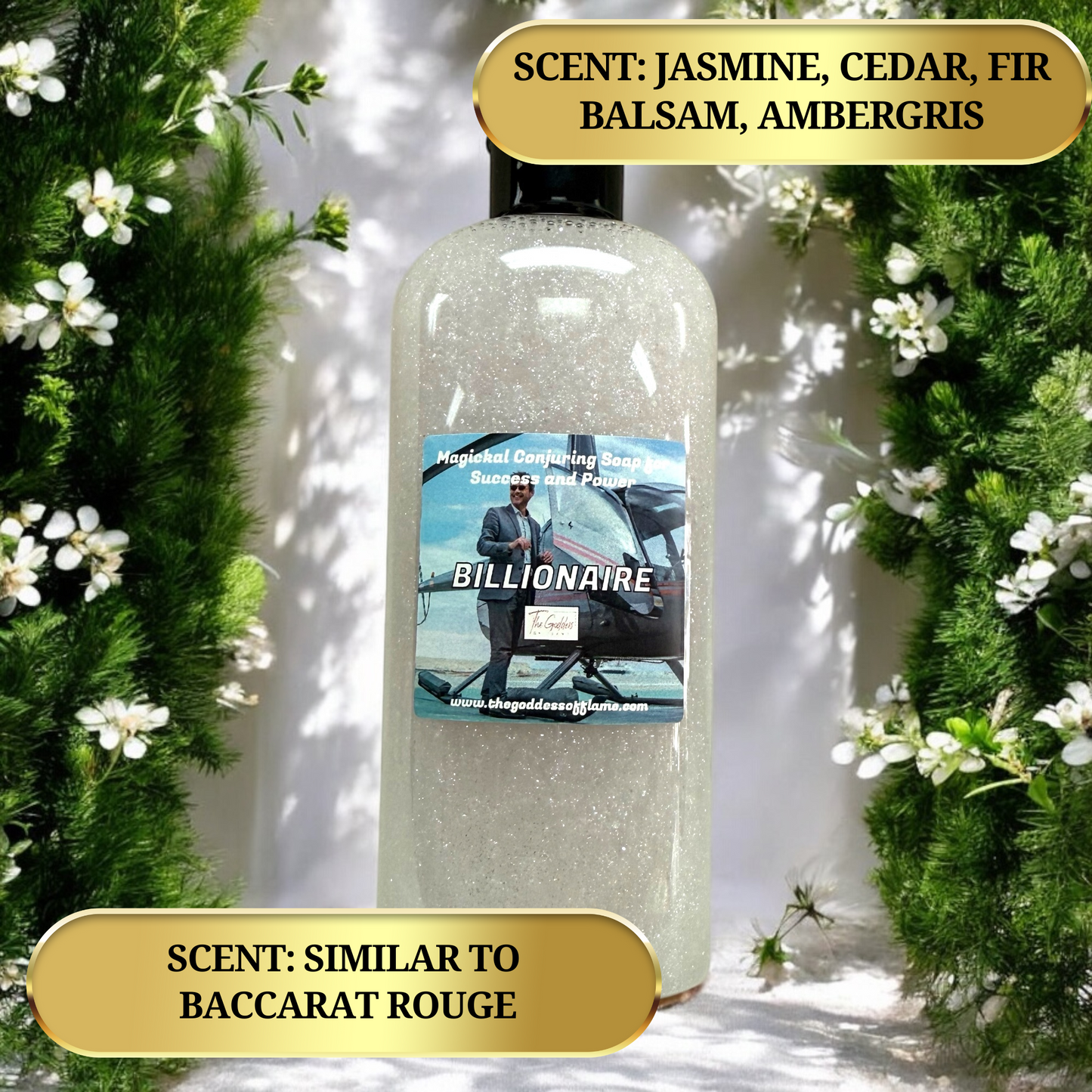Billionaire Shower Gel - Attracts Abundance, Wealth Mindset, Enhances focus and Ambition