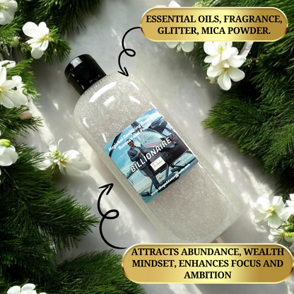 Billionaire Shower Gel - Attracts Abundance, Wealth Mindset, Enhances focus and Ambition