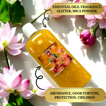Lakshmi Hindu Goddess of Wealth Body Wash - For Abundance, Success & Wealth