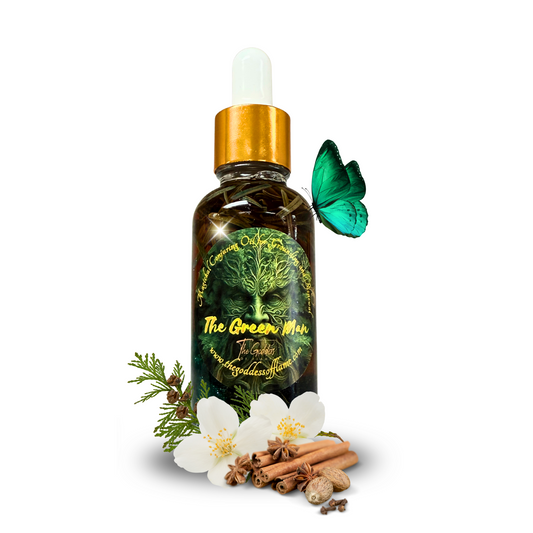 The Green Man Oil for abundance, fertility, and earth magic rituals