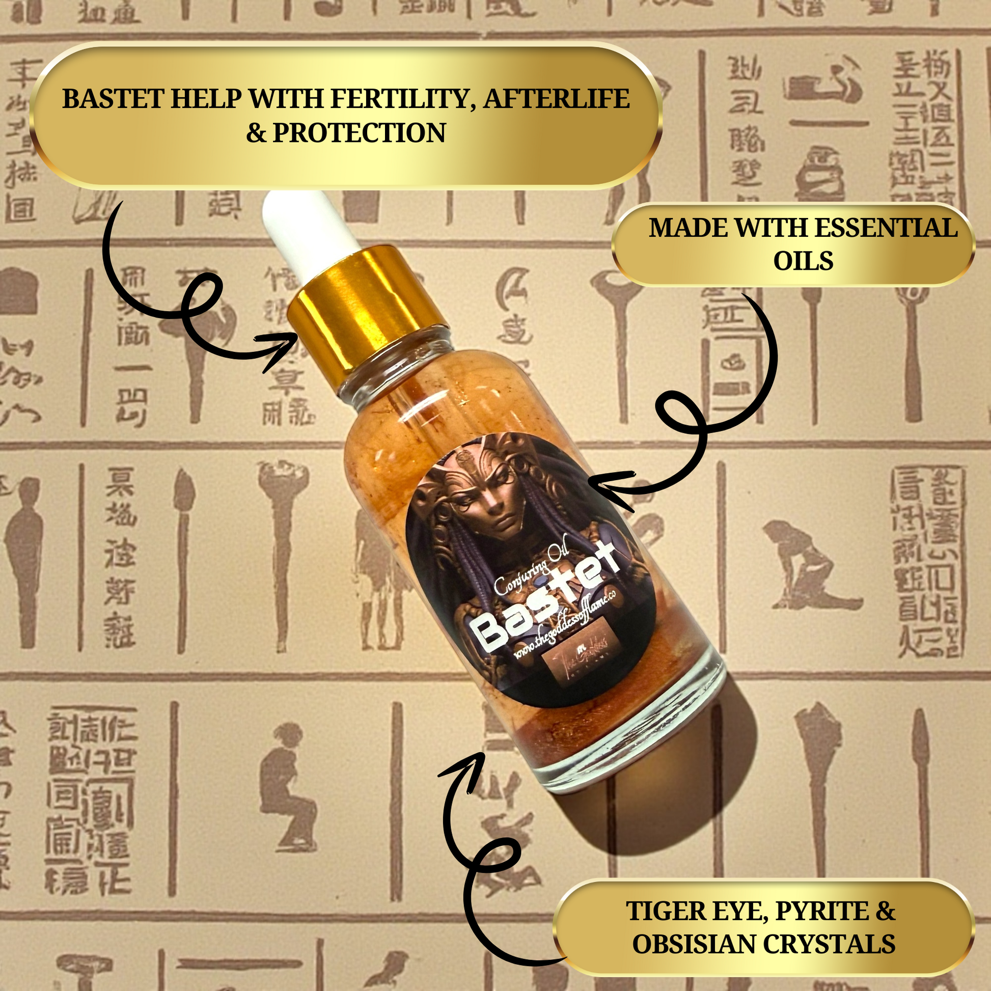 Bastet spiritual oil for confidence and sensual energy