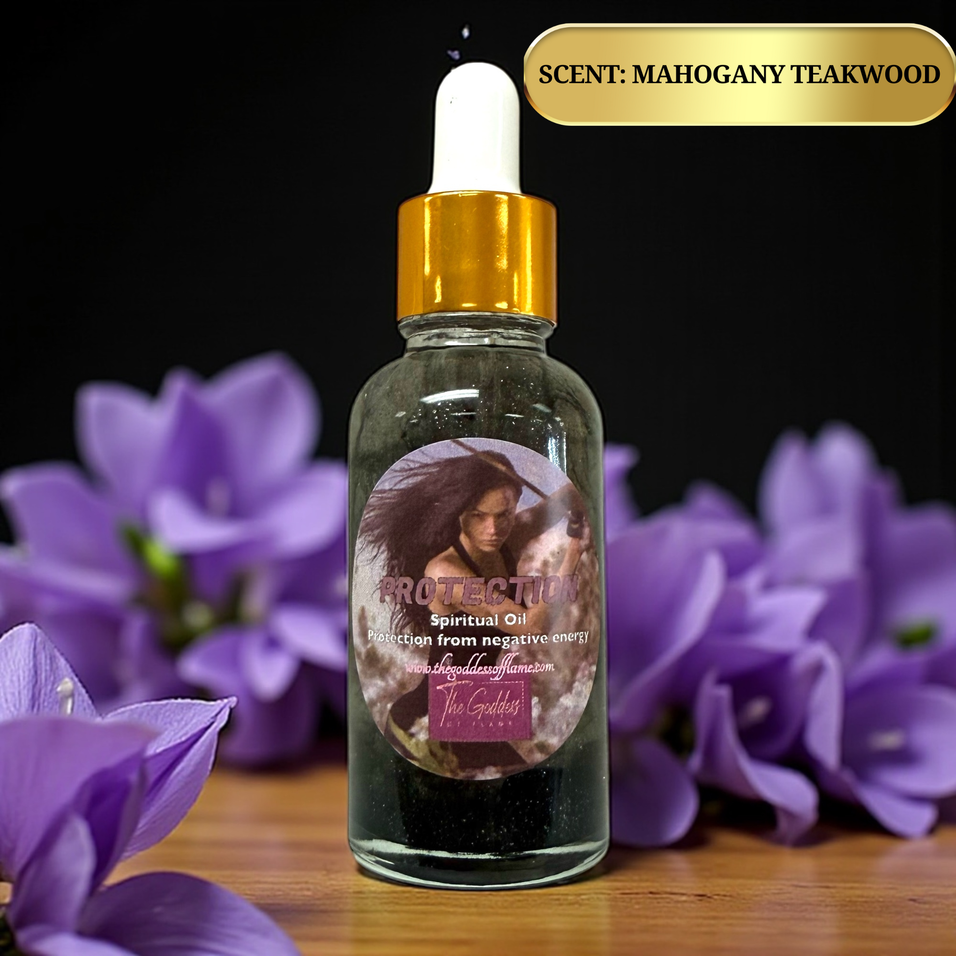 Handcrafted Protection Ritual Oil – 1oz Dropper Bottle