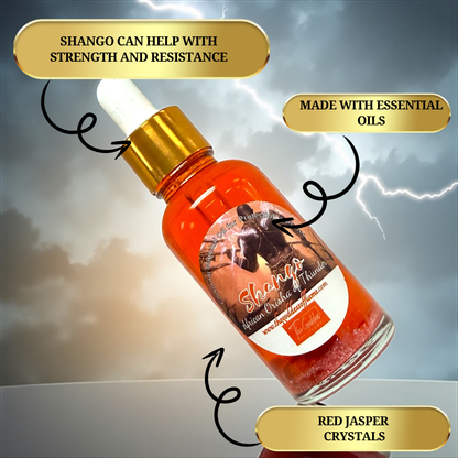 Thunder god inspired ritual oil for leadership and dominance