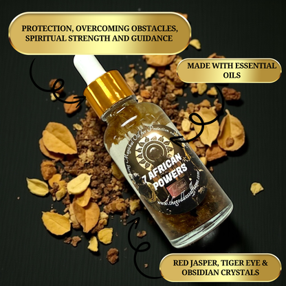 Orisha spiritual oil inspired by Oshun Ogun Yemaya Elegua