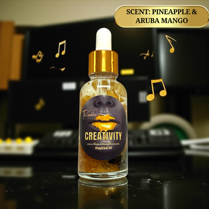 Glass dropper bottle creativity ritual oil