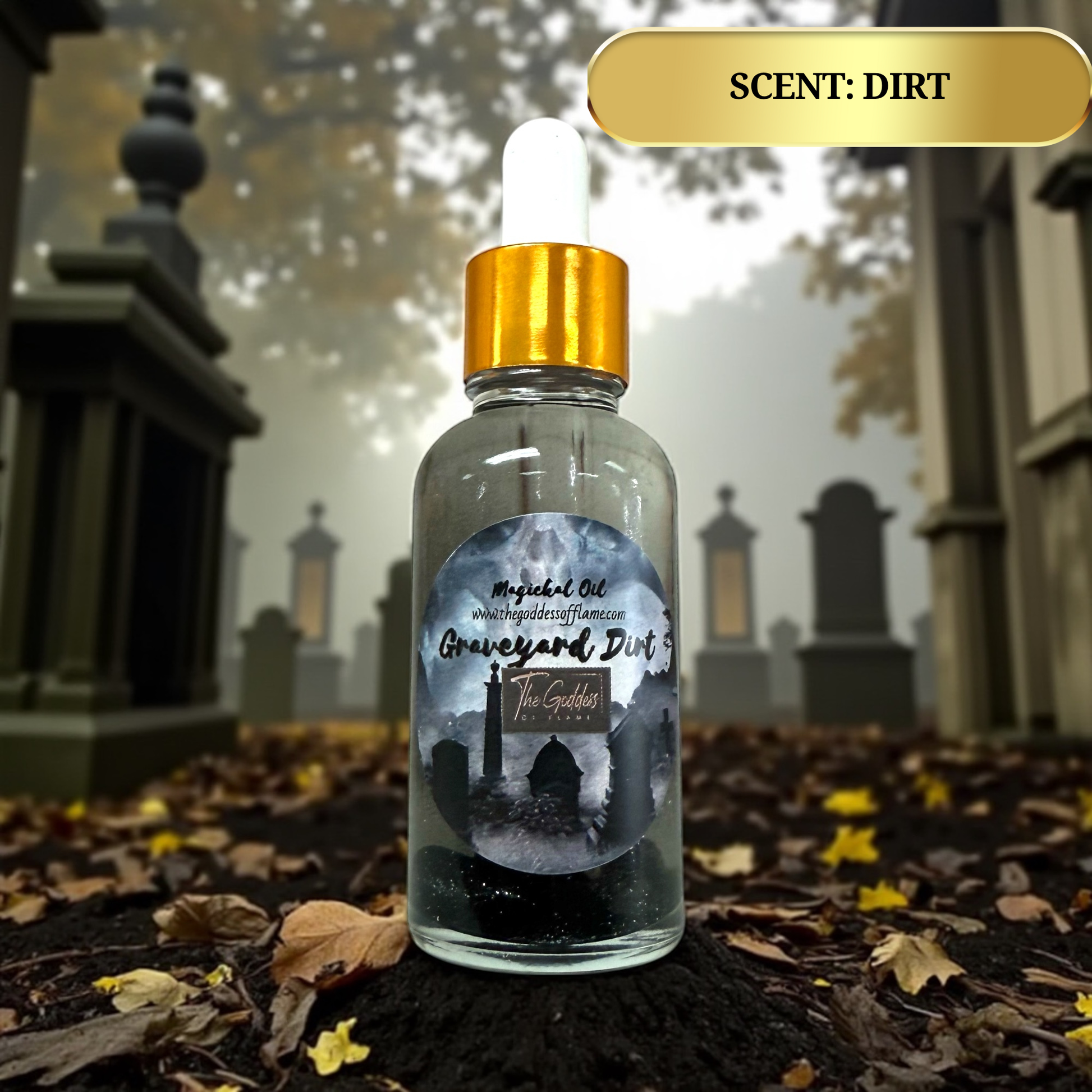 Ritual oil for spirit communication and graveyard magic