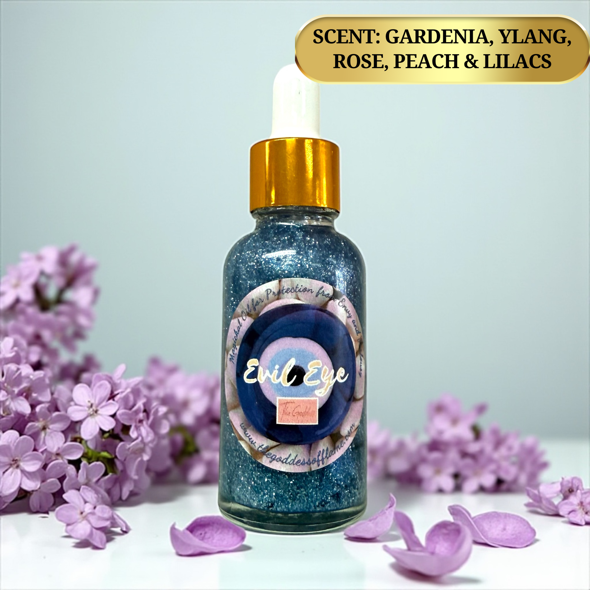 Handcrafted Evil Eye Ritual Oil – 1oz Glass Dropper Bottle