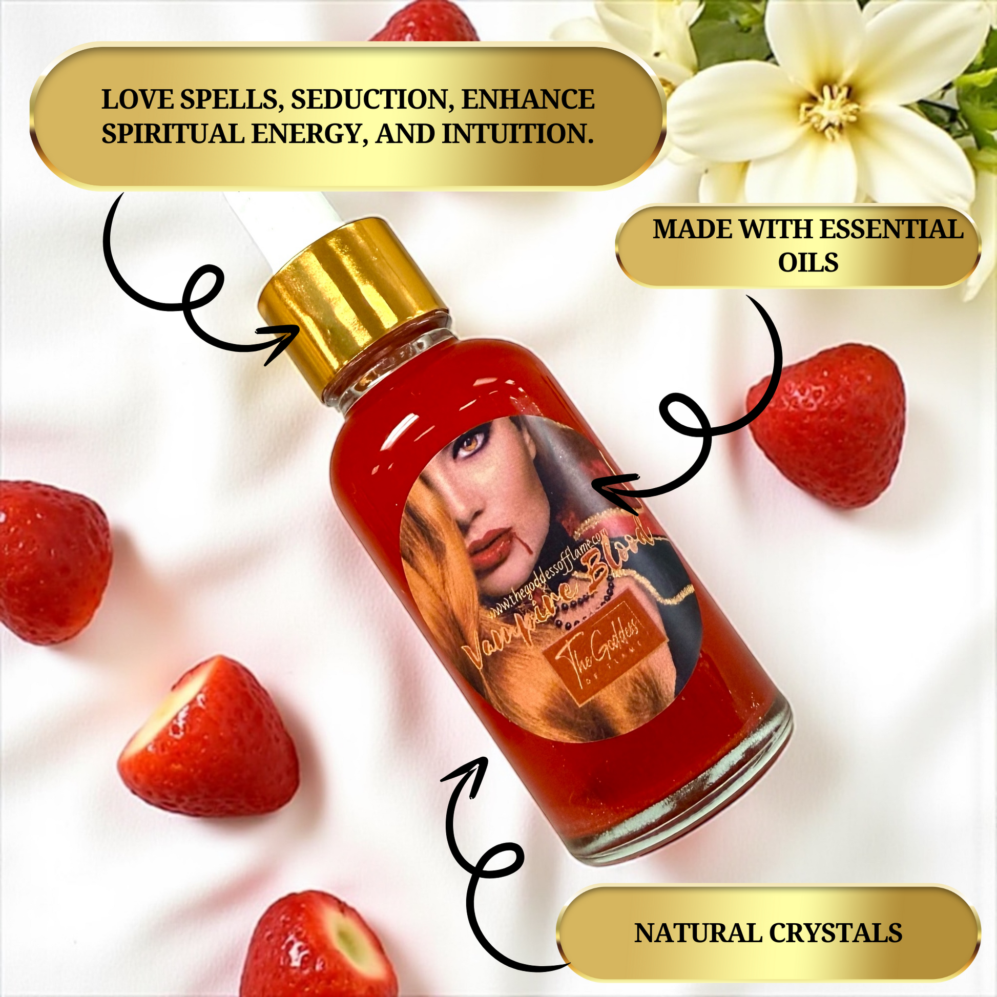 Gothic anointing oil for witchcraft and dark magic rituals
