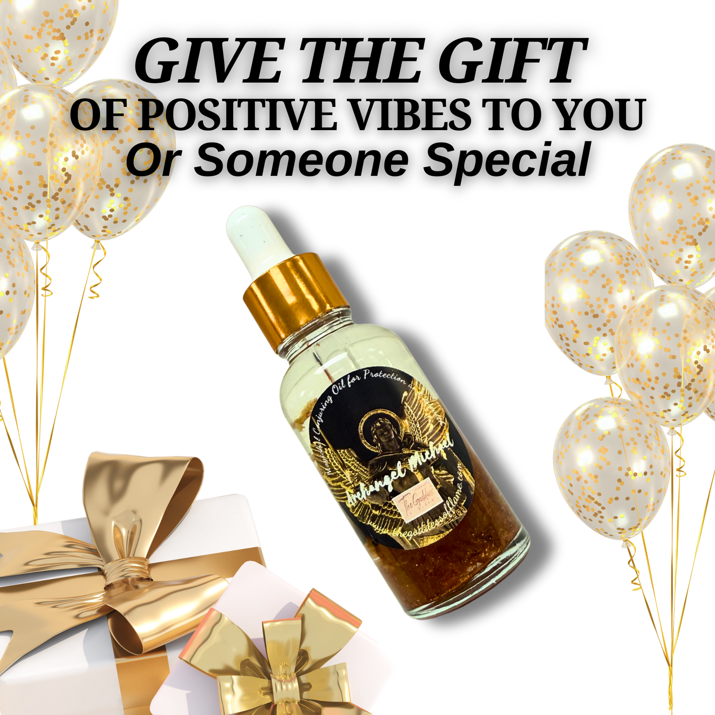 Divine protection oil dropper for strength and courage