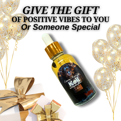 Applying Kali Ma oil dropper for protection and personal power