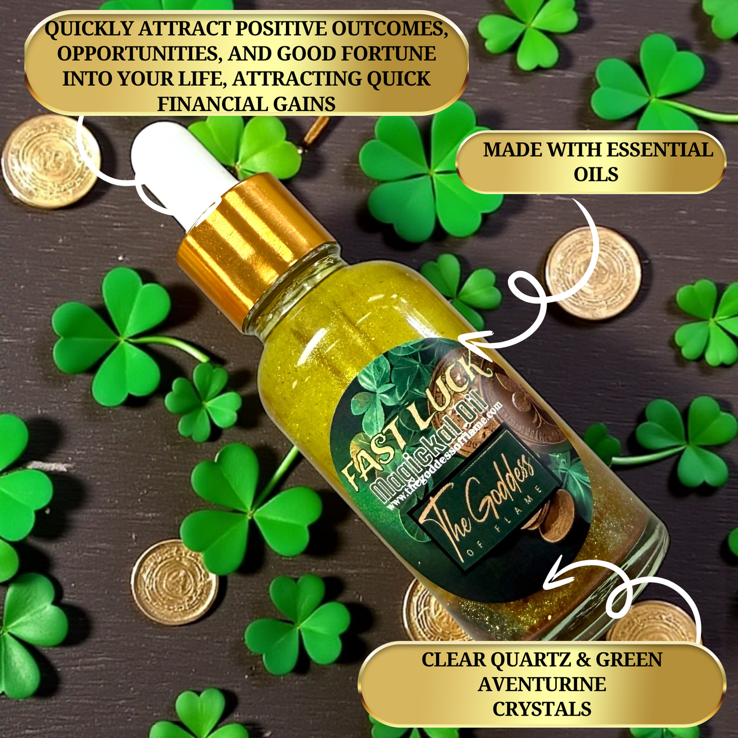 Conjure oil for attraction, success, and fast manifestation