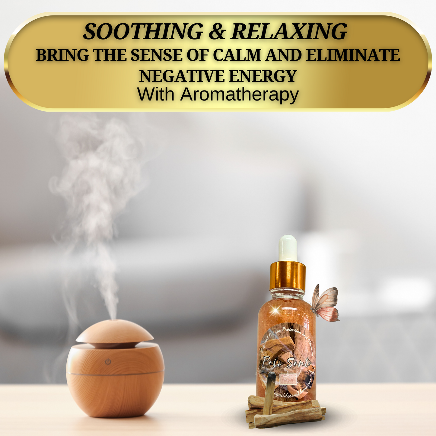 Palo Santo Oil (1 oz) – Ritual Anointing Oil for Cleansing, Protection & Spiritual Balance