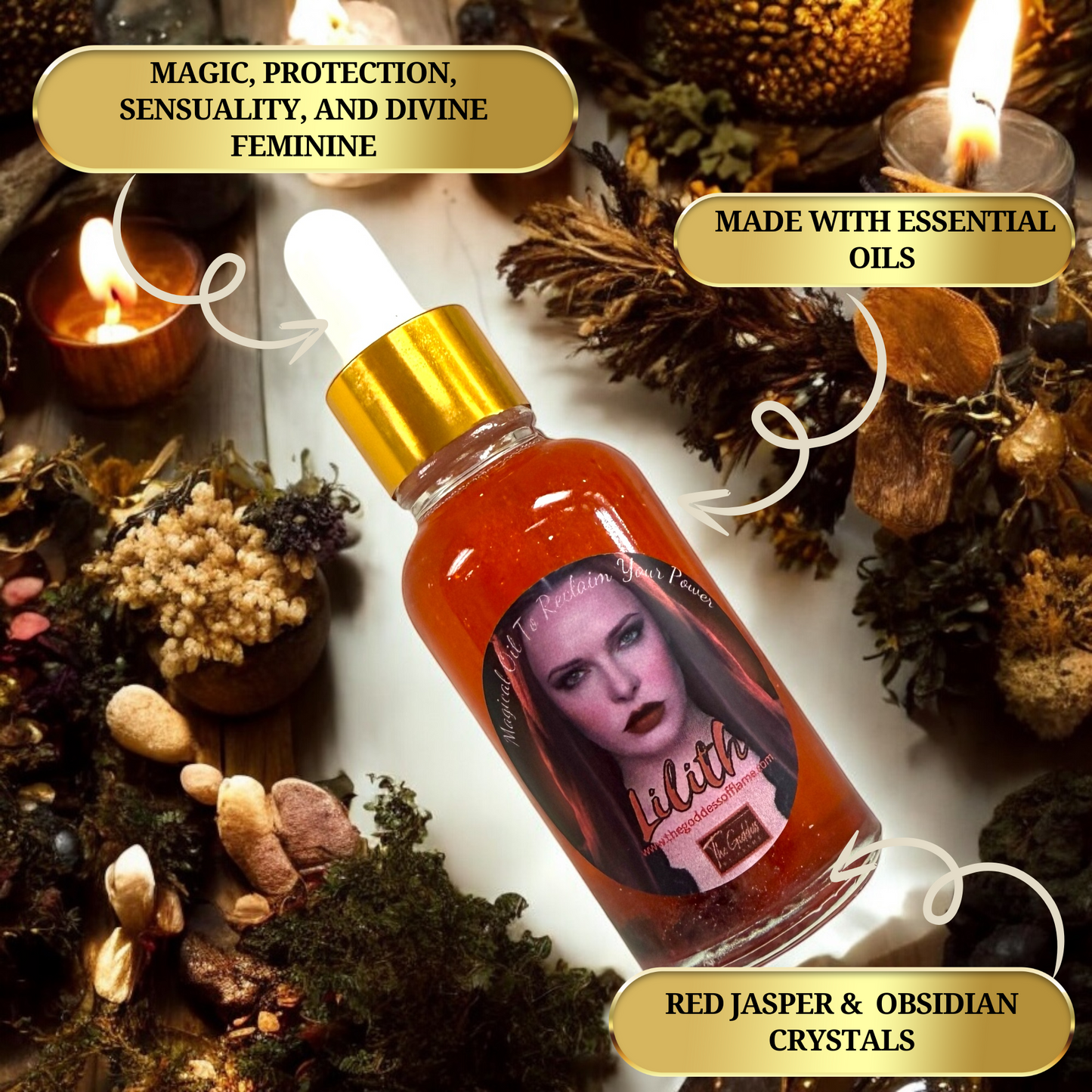 Lilith Conjuring Oil - Inner strength, Independence & Empowerment