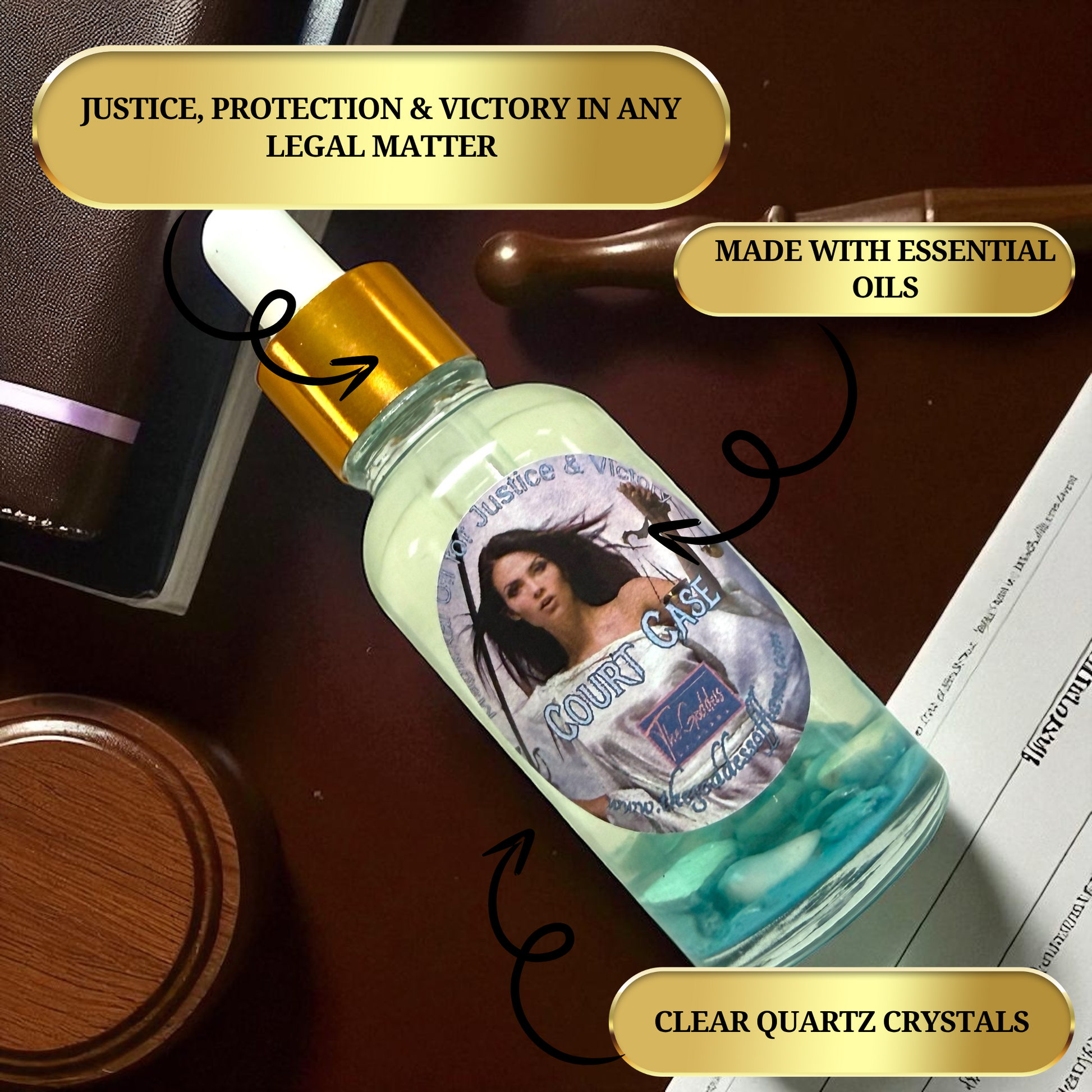 Applying court case spiritual oil before court appearance