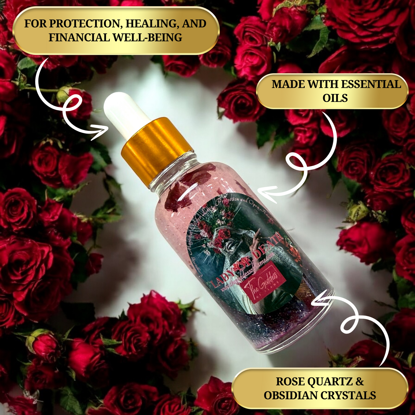Santa Muerte Lady Of Death Anointing Oil Dropper 30ml