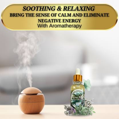 Pure Sage Oil (1 oz) – Ritual Anointing Oil for Cleansing, Protection & Purification