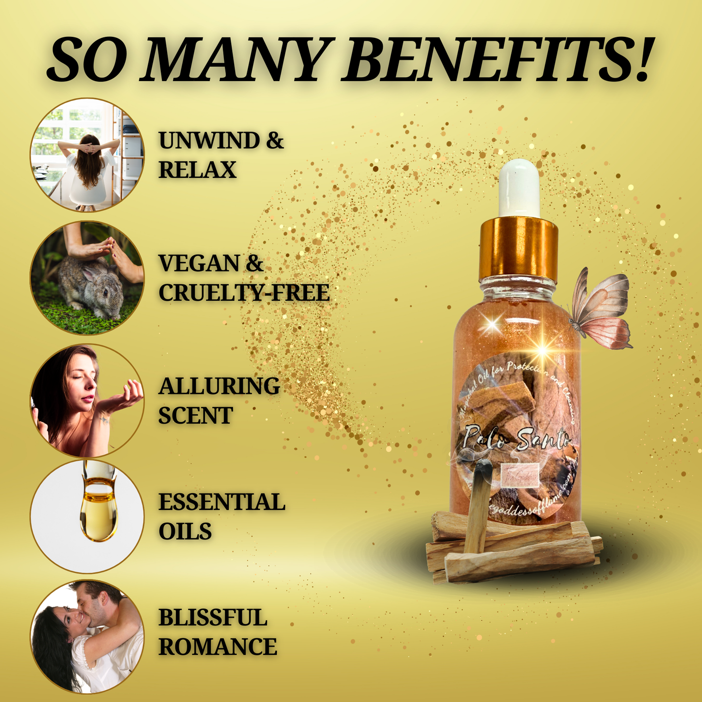 Palo Santo Oil (1 oz) – Ritual Anointing Oil for Cleansing, Protection & Spiritual Balance