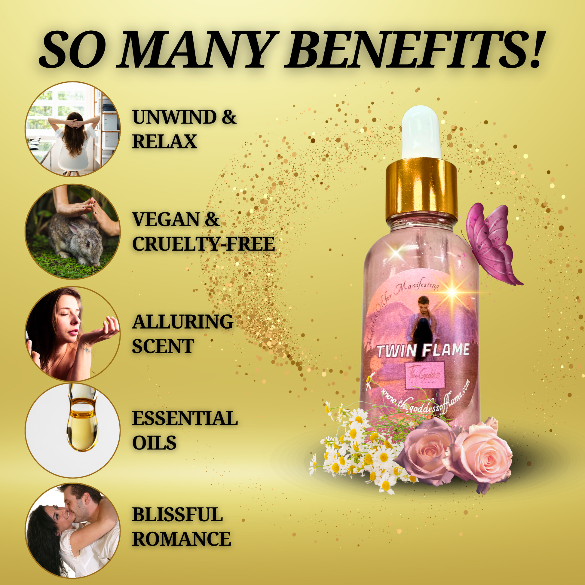 Handcrafted Twin Flame Oil for emotional and spiritual harmony