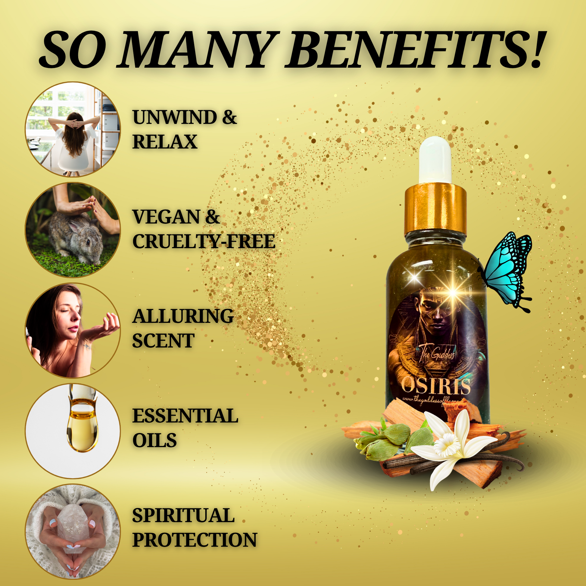 Conjure oil for rebirth, balance and manifestation