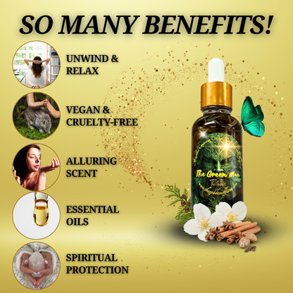 Spiritual anointing oil inspired by forest and nature magic