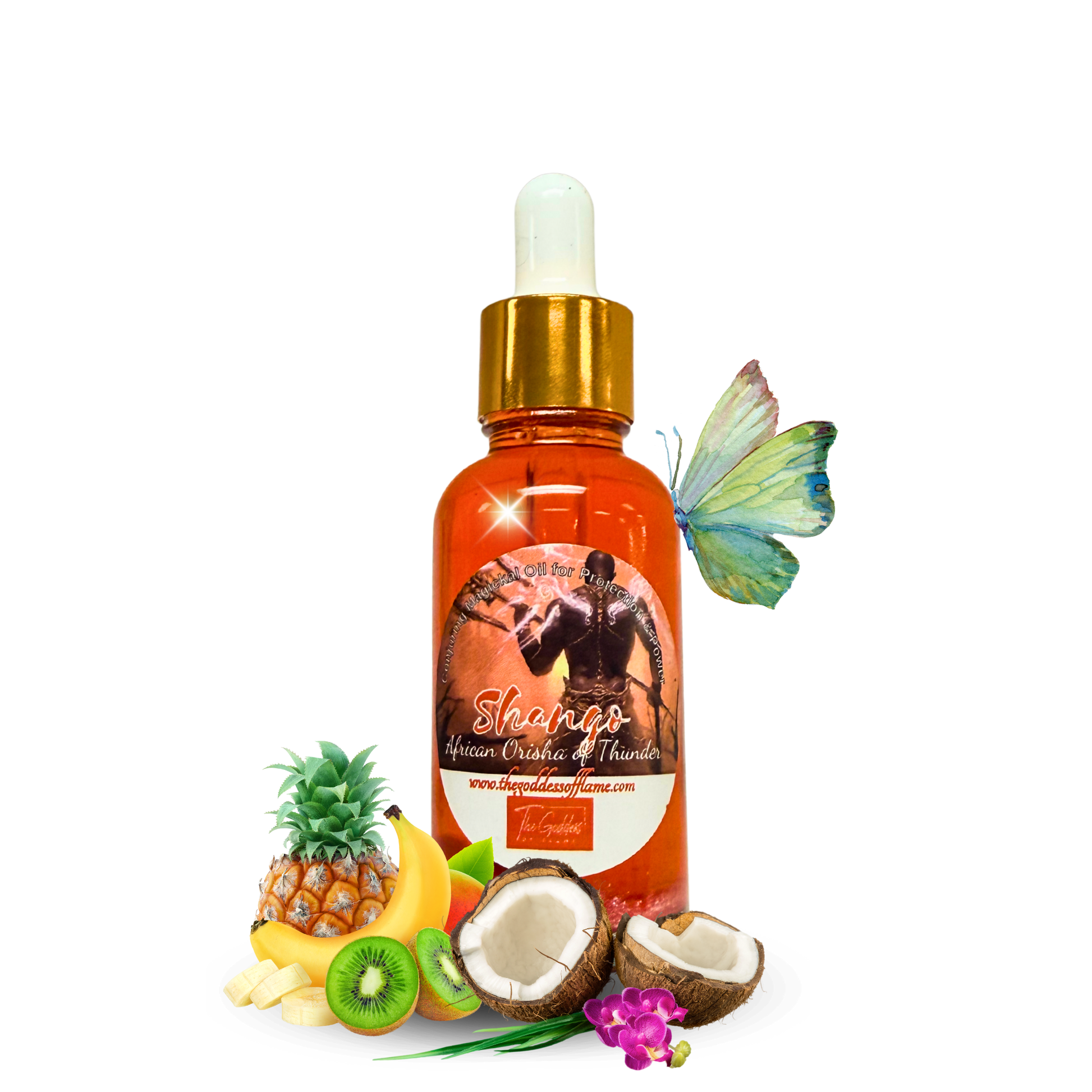 Shango Oil Dropper for power and success rituals