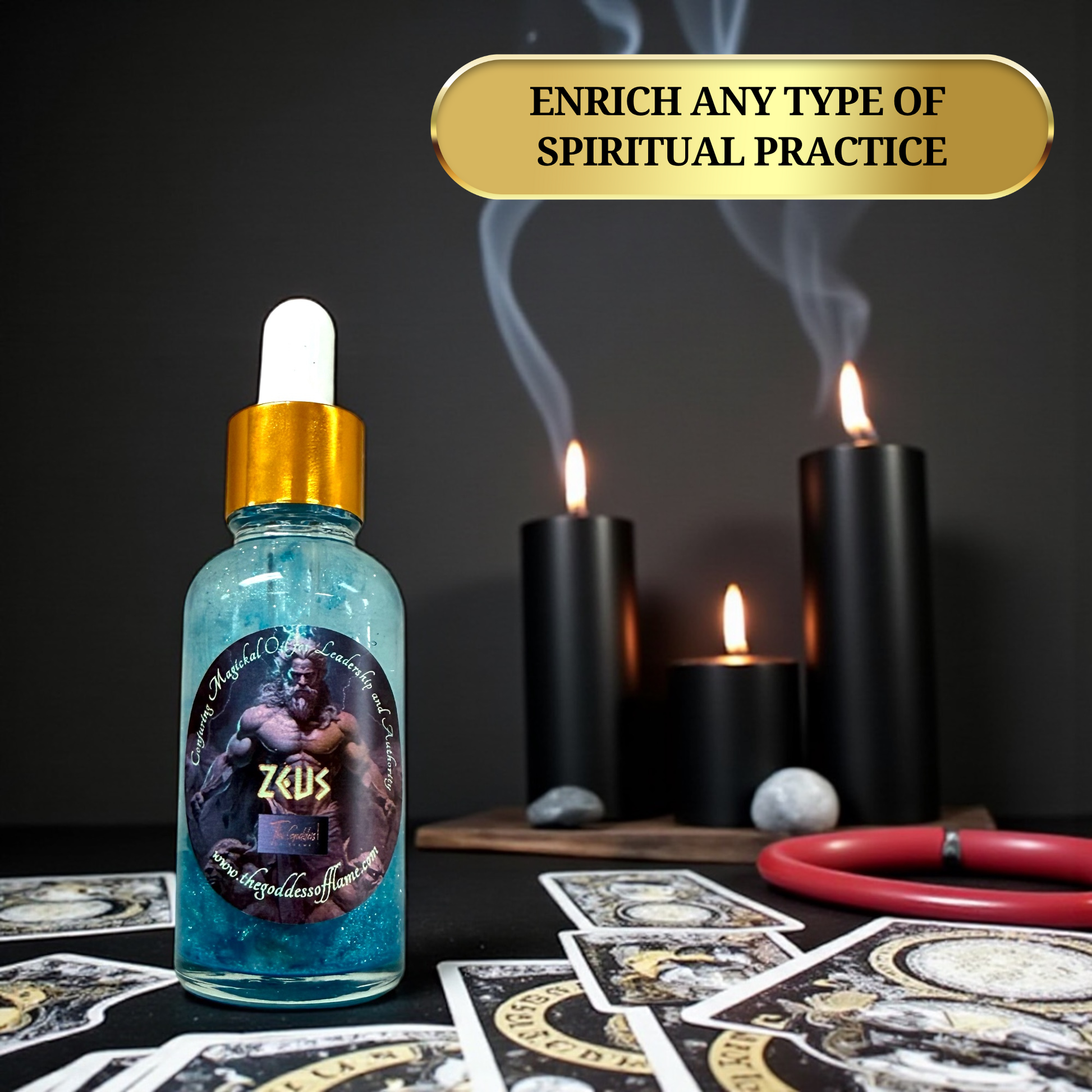 Handcrafted Zeus Oil for ritual and empowerment practices