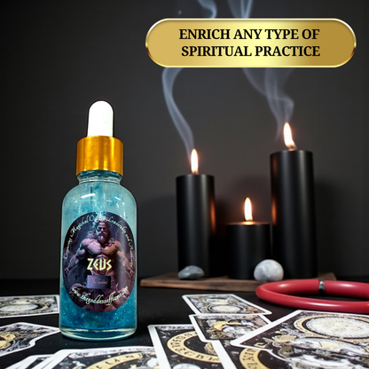 Handcrafted Zeus Oil for ritual and empowerment practices