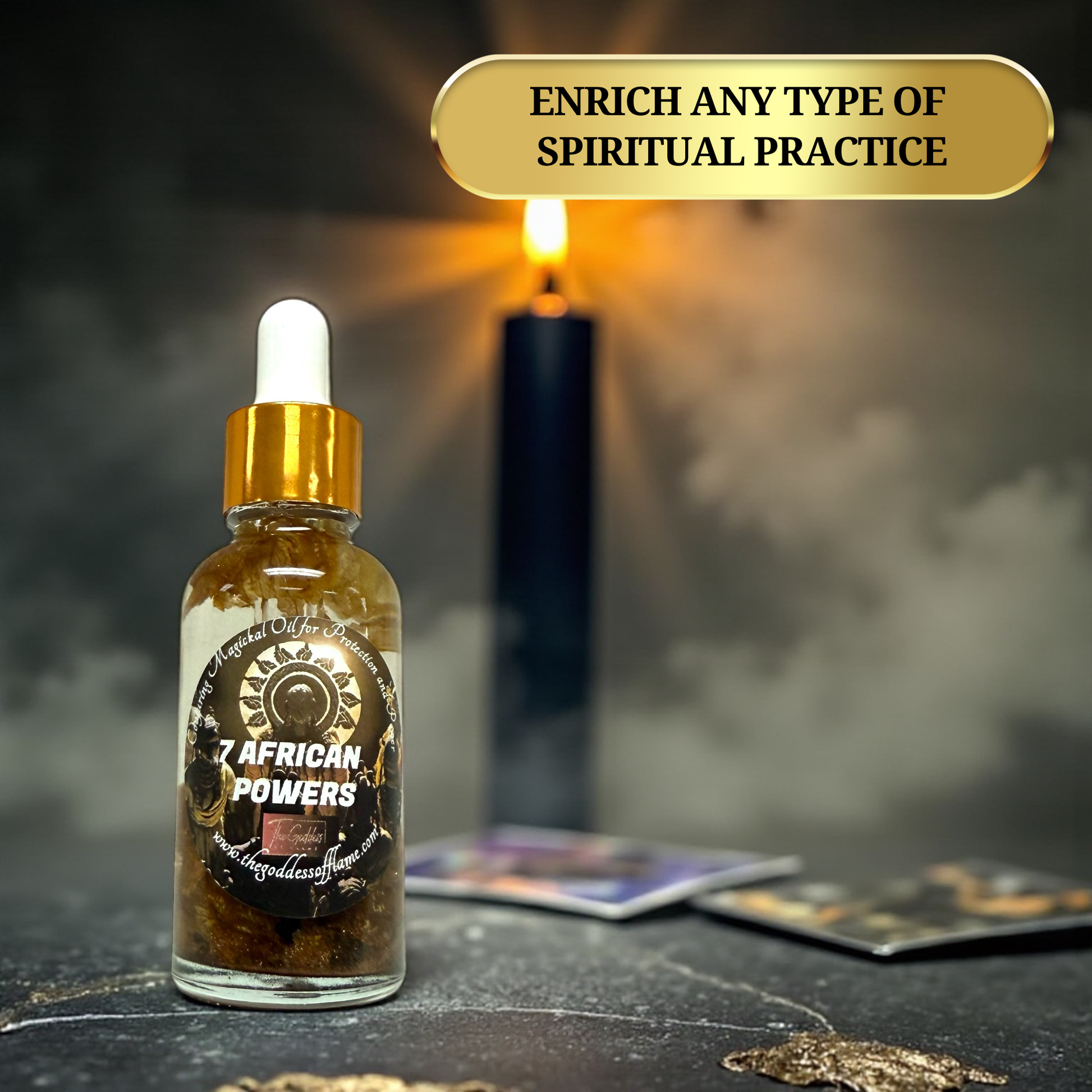 Santeria inspired ritual oil dropper for manifestation