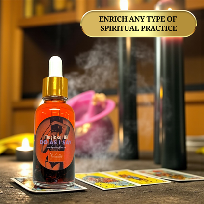 Commanding and influence ritual oil for spell work and energy alignment