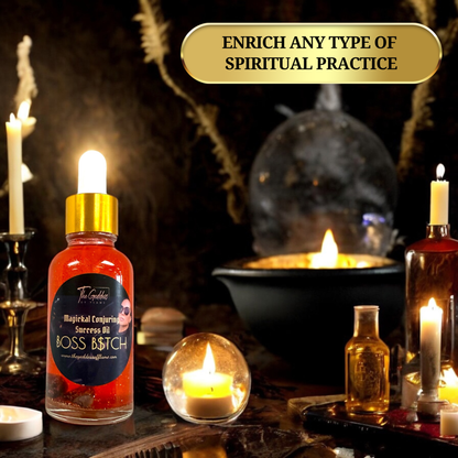 Boss B$tch Anointing Oil Dropper - Manifest Wealth, Abundance & Confidence