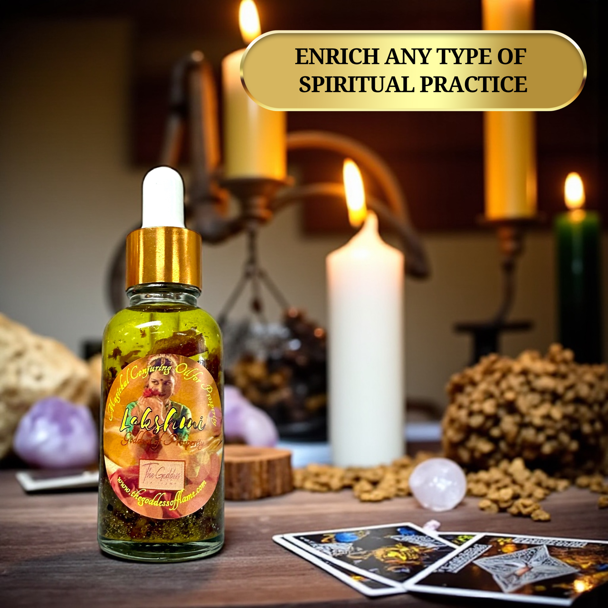 Handcrafted Lakshmi Oil for divine feminine energy and blessings