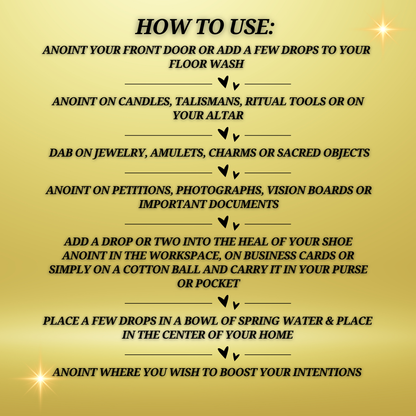 Fame & Fortune Conjuring Oil - Manifest Abundance, Success & Fame