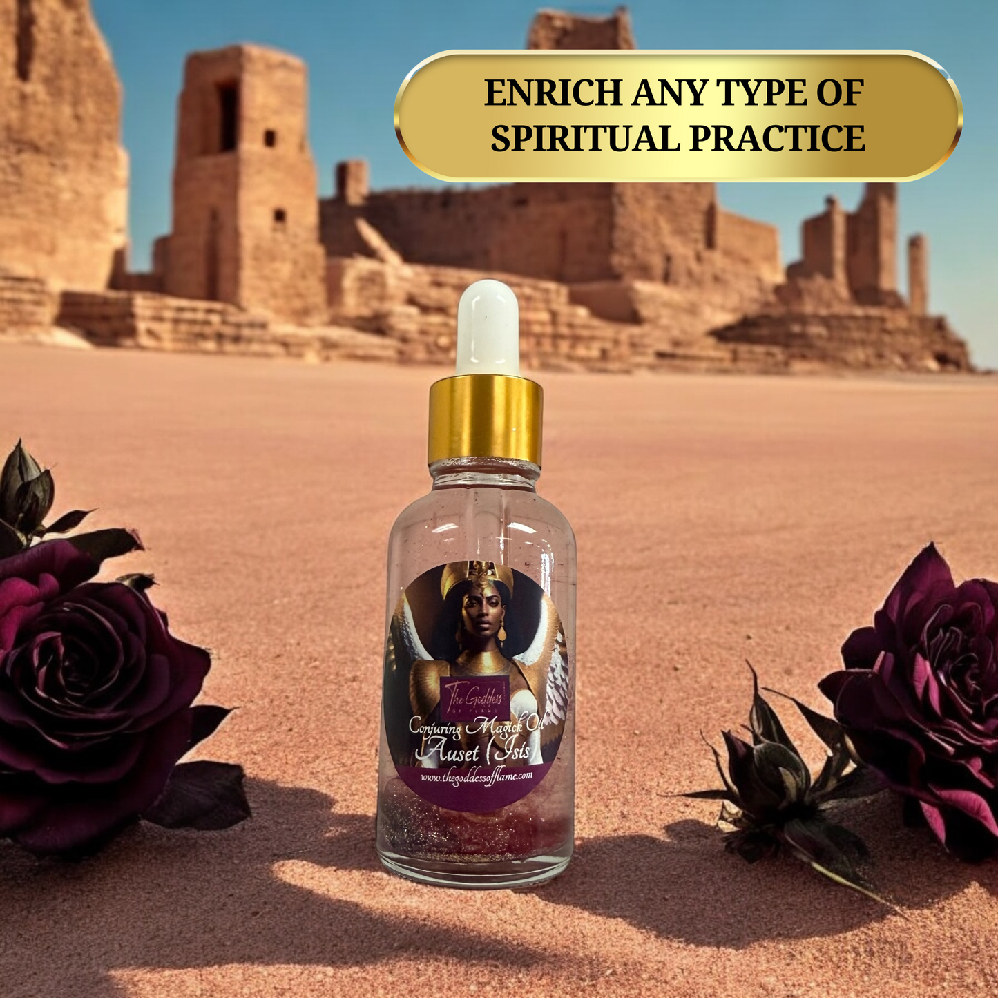 Auset (Isis) Conjuring Oil - Egyptian Goddess Of Magick, Healing & Protection