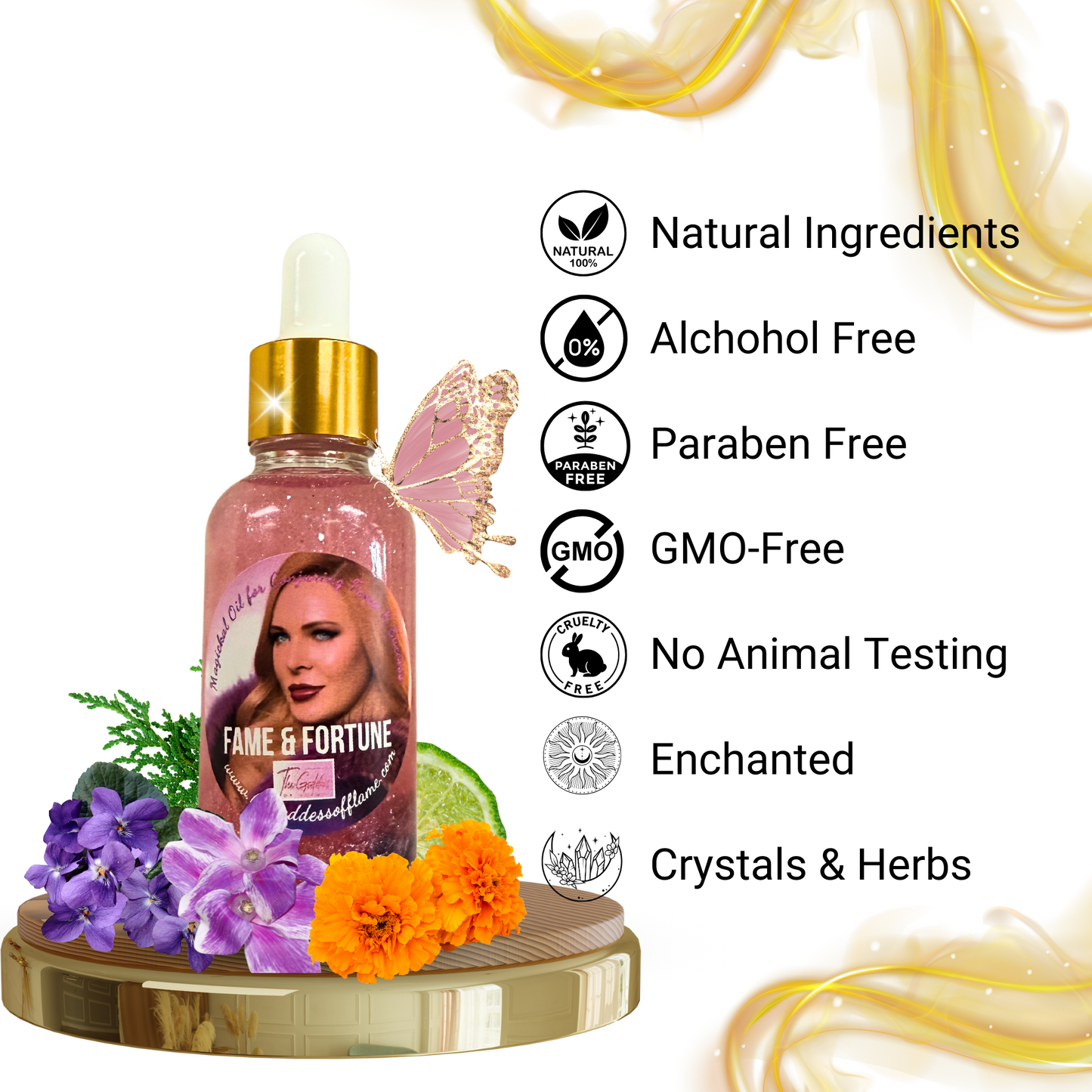 Fame & Fortune Conjuring Oil - Manifest Abundance, Success & Fame