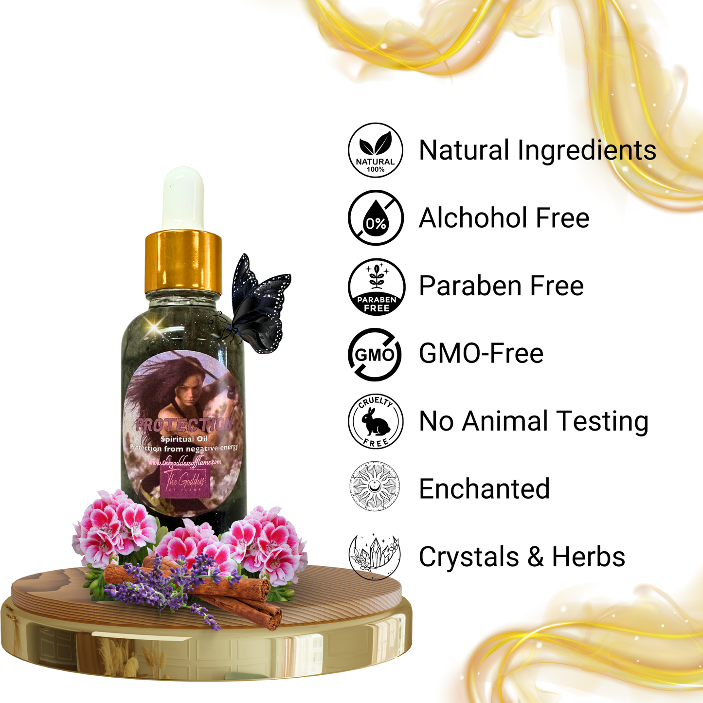 Protection Oil Dropper – Ritual Oil for Banishing Negativity & Spiritual Defense