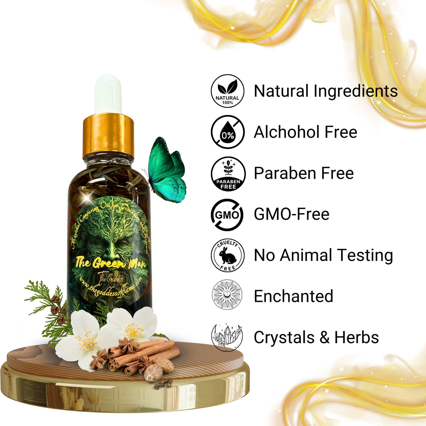 The Green Man Oil – Ritual & Anointing Oil for Abundance, Fertility & Earth Magic