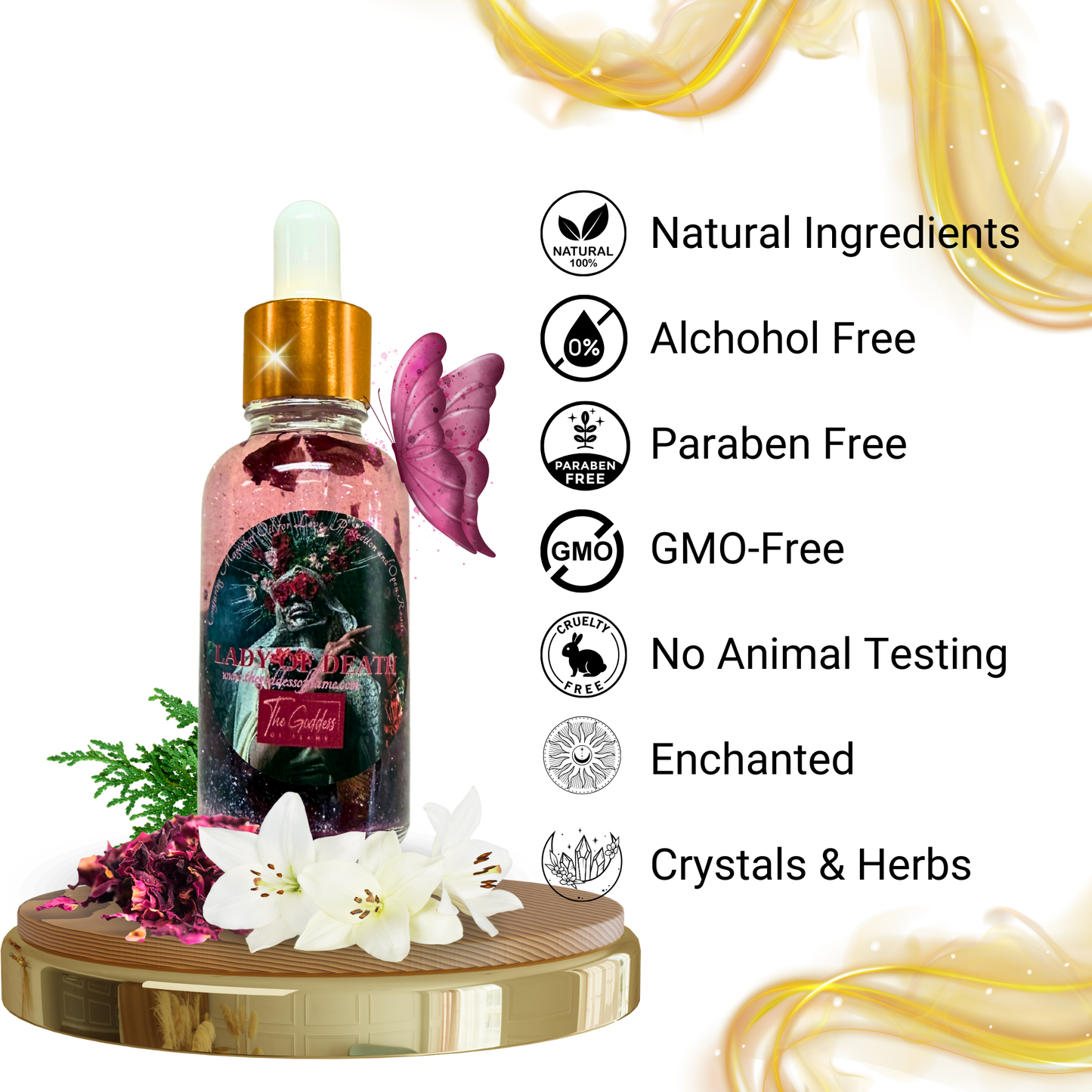Santa Muerte Lady Of Death Anointing Oil Dropper 30ml