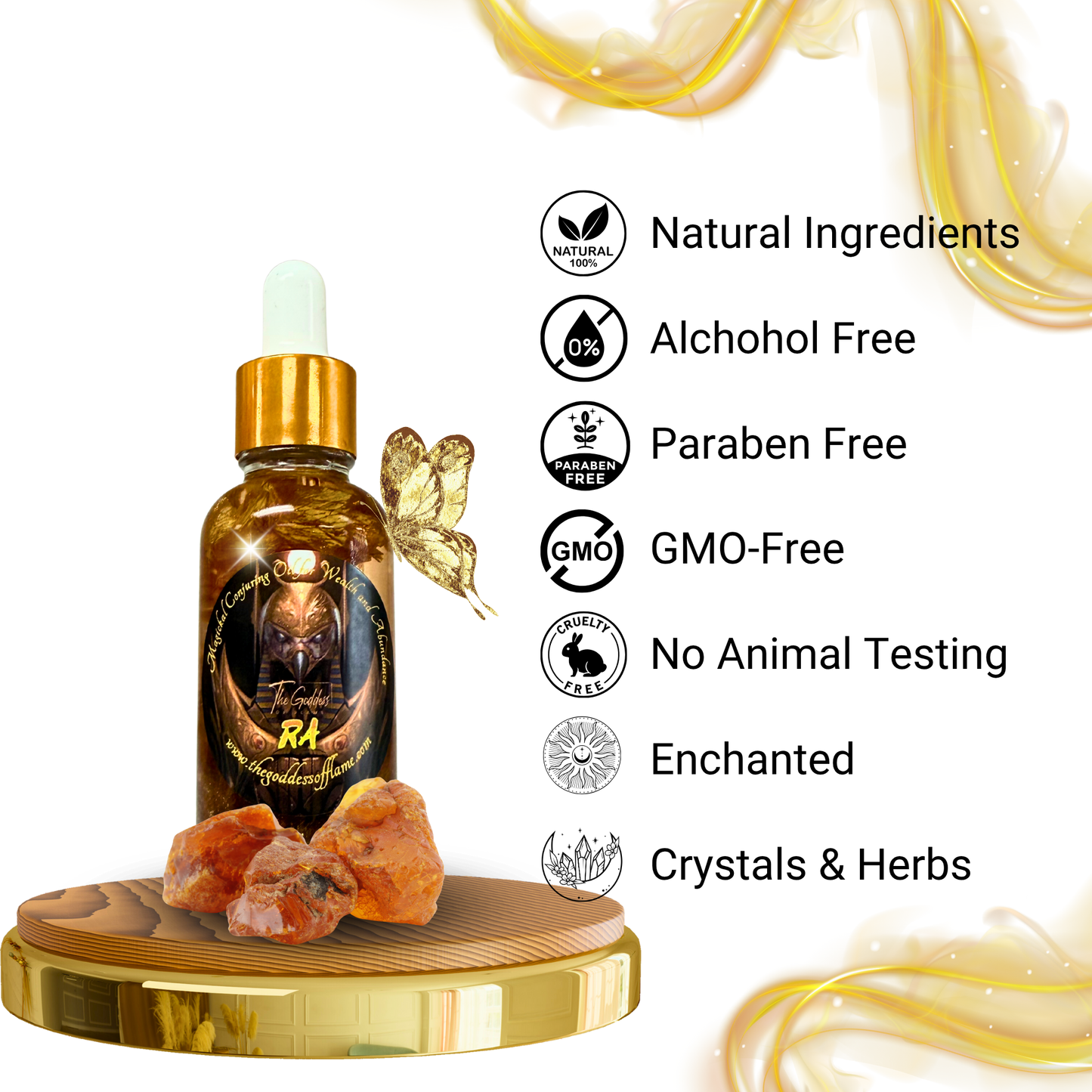 Ra Oil – Solar Ritual & Anointing Oil for Strength, Success & Vitality