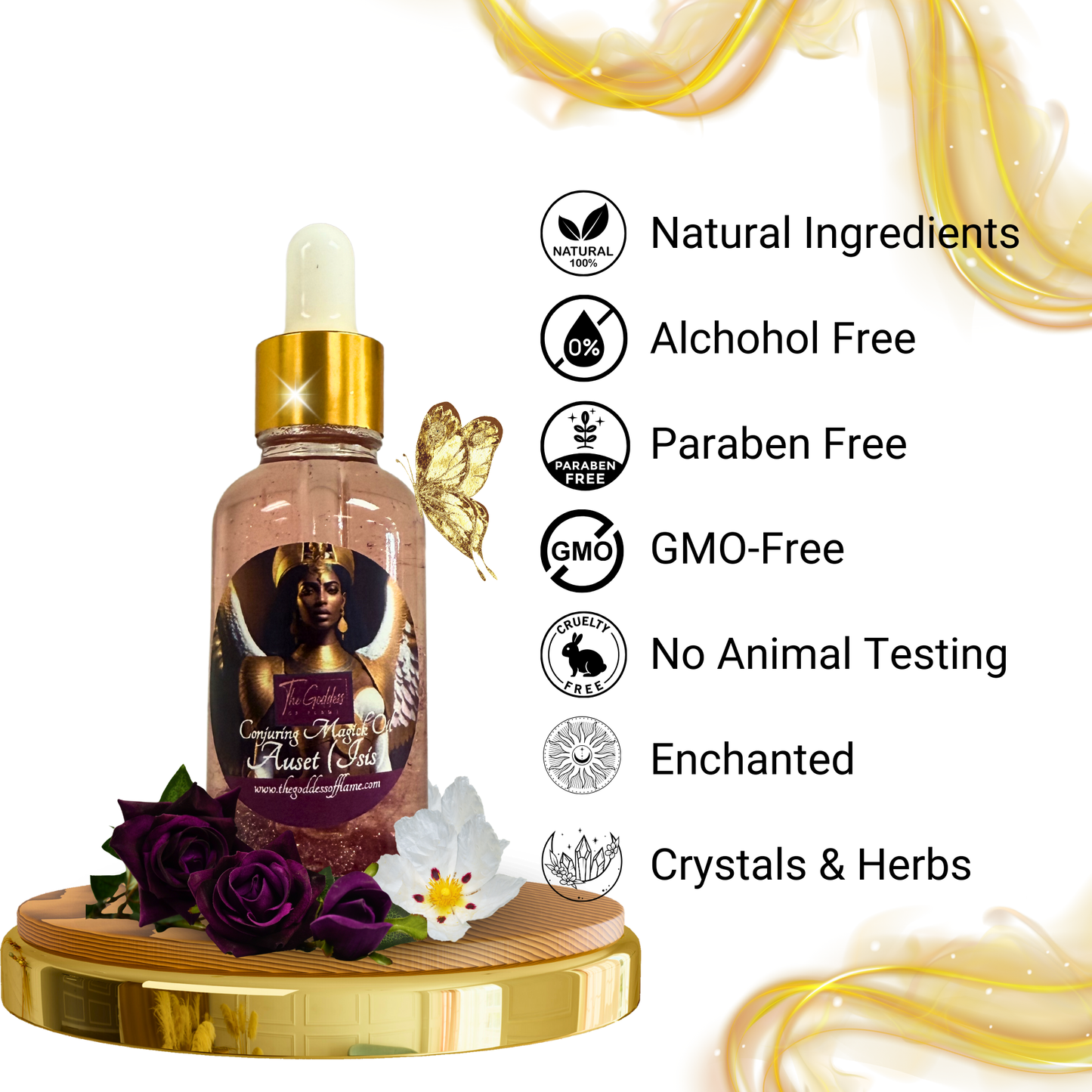 Auset (Isis) Conjuring Oil - Egyptian Goddess Of Magick, Healing & Protection