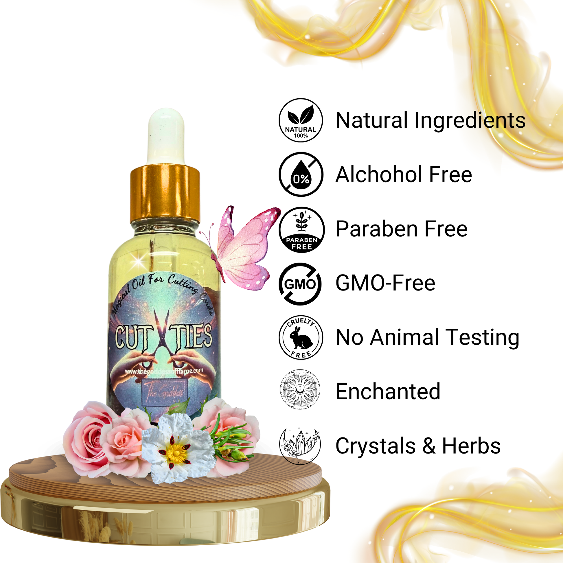 Metaphysical cut ties oil for energy cleansing