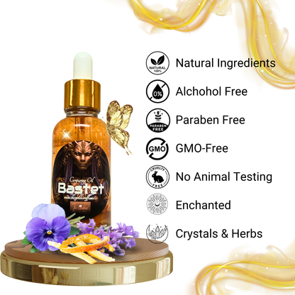 Metaphysical Bastet oil for altar devotion and energy cleansing
