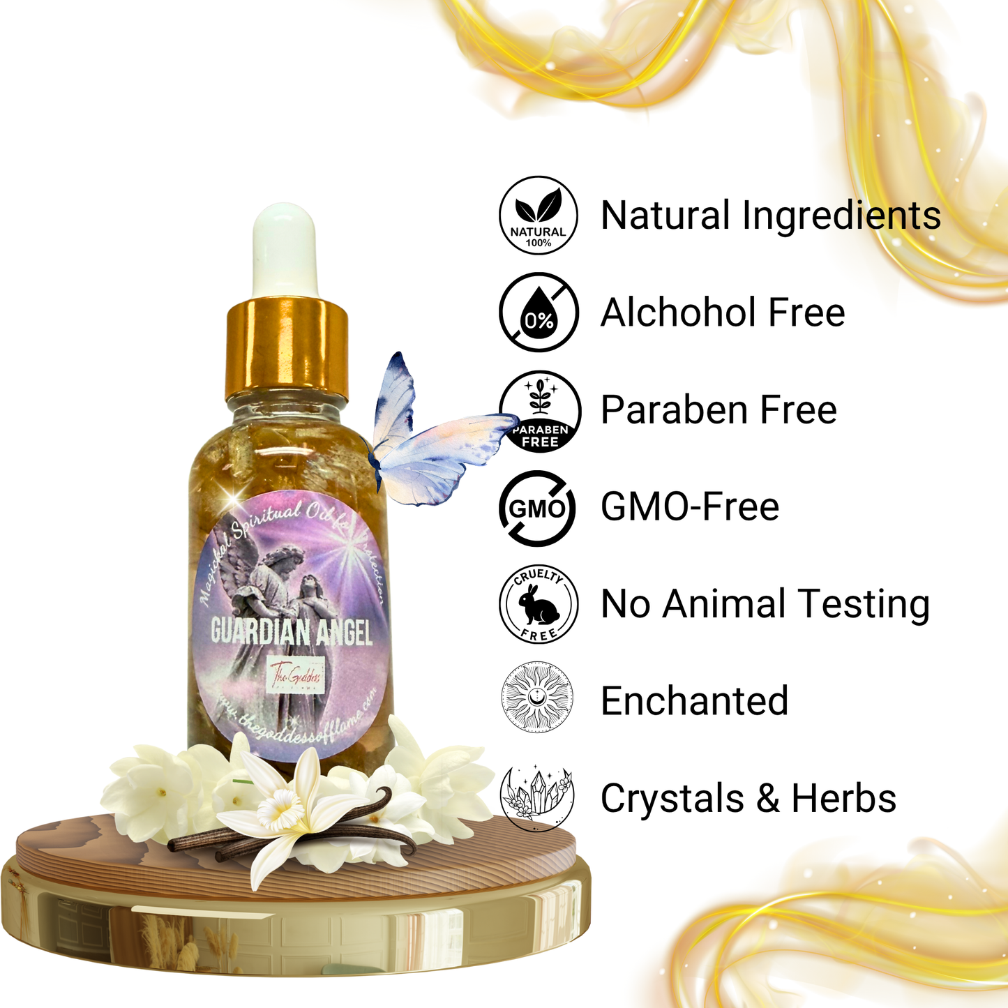 Metaphysical guardian angel oil for spiritual comfort