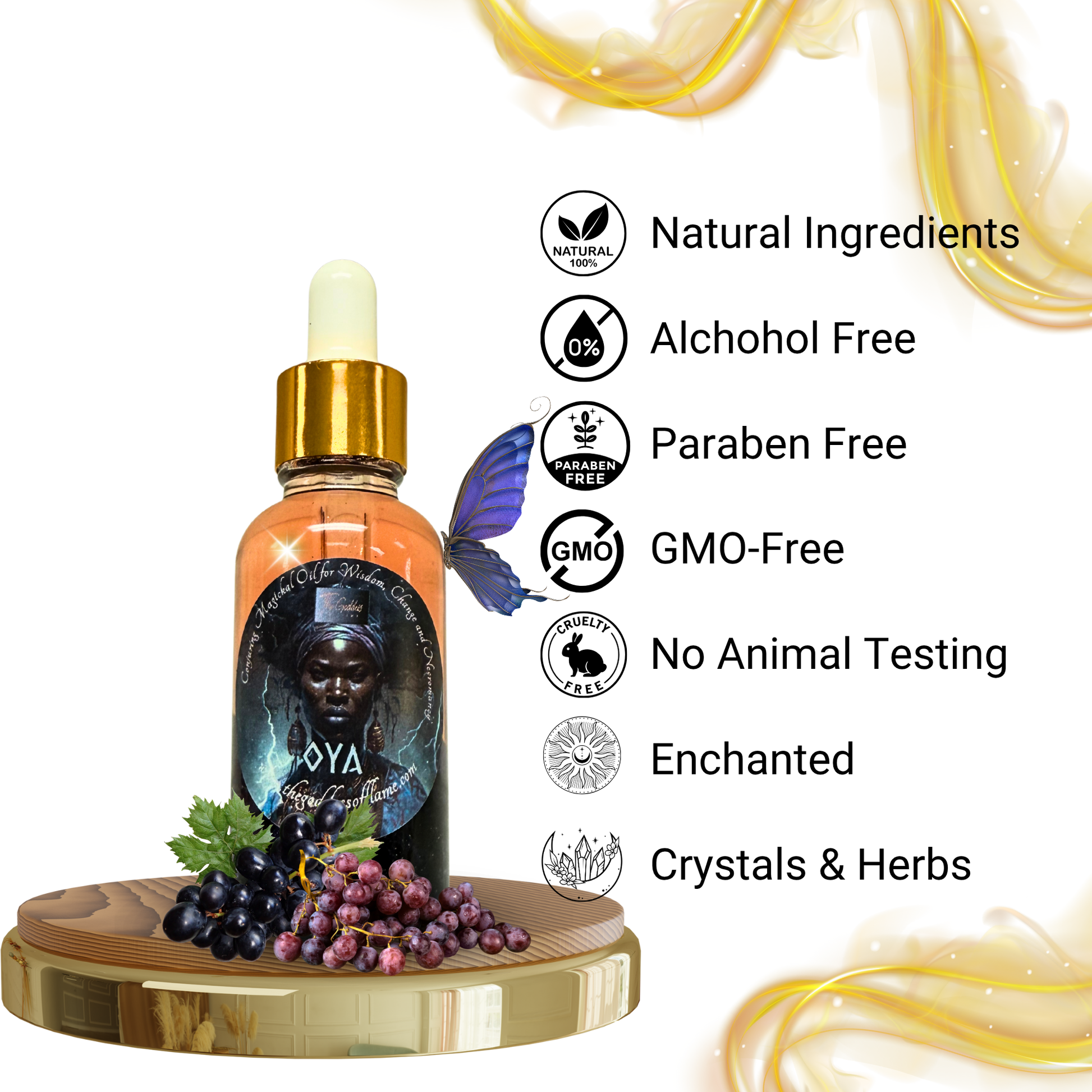Metaphysical Oya oil for courage and forward movement