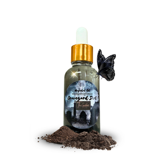 Graveyard Dirt Oil for banishing, protection, and ancestral work