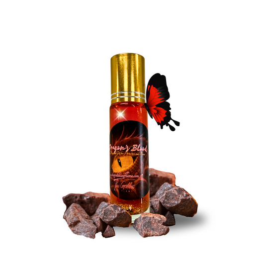 Dragon’s Blood Roll-On Oil for Protection, Banishing, and Ritual Spellwork