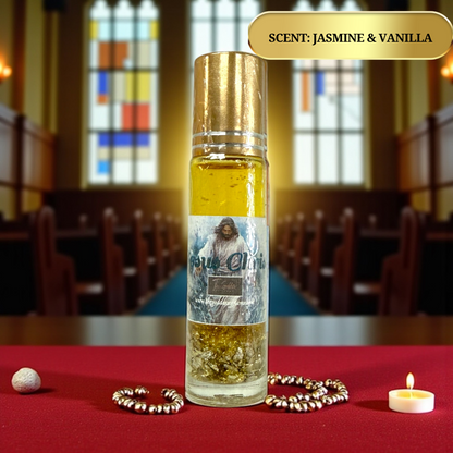 Handcrafted Jesus Christ Prayer Oil for Blessings